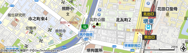 ヘアーマックス堺東店周辺の地図