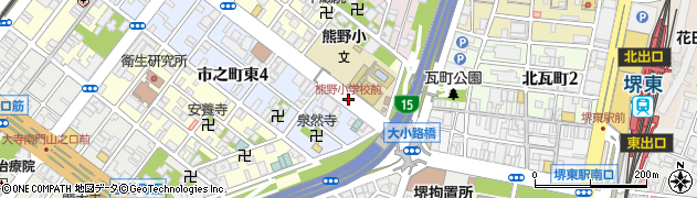 熊野小学校前周辺の地図