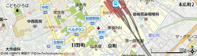 三重県松阪市京町515周辺の地図