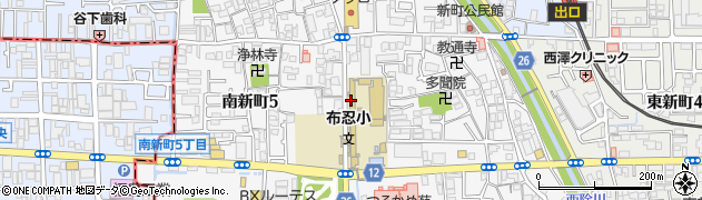 松原市立　新町福寿苑周辺の地図