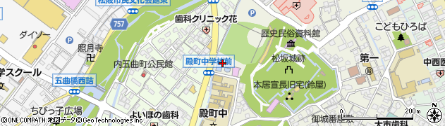 松阪公園プール周辺の地図