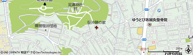 倉敷市　笹沖憩の家周辺の地図