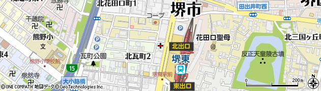 名門会家庭教師センター　堺東校周辺の地図