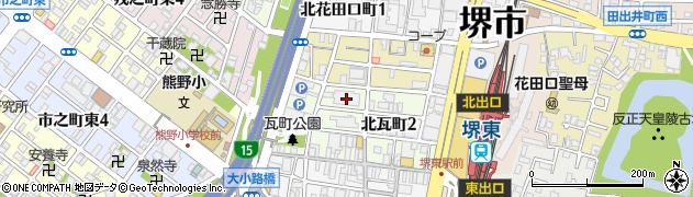 帝人ヘルスケア株式会社　大阪支店堺営業所周辺の地図
