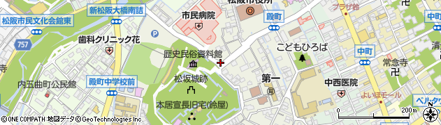 三重県松阪市殿町周辺の地図