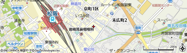 東邦液化ガス株式会社　松阪営業所周辺の地図