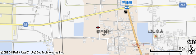 奈良県天理市三昧田町周辺の地図