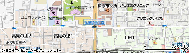 松原市民病院前周辺の地図