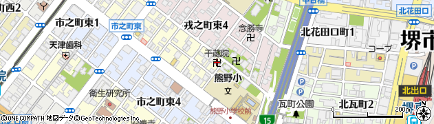千蔵院周辺の地図