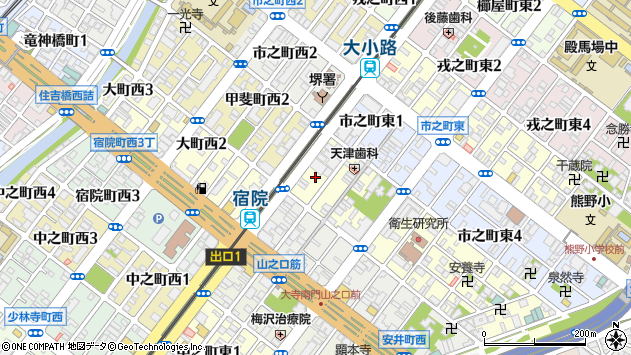〒590-0953 大阪府堺市堺区甲斐町東の地図