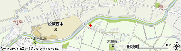 三重県松阪市田牧町150周辺の地図