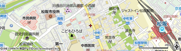 アツミメガネ　松阪中町姉妹店周辺の地図