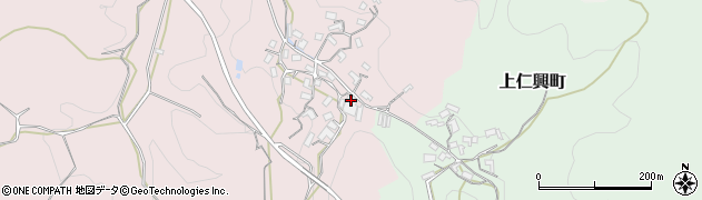 奈良県天理市下仁興町1721周辺の地図