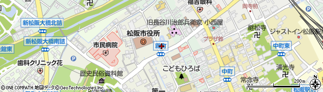松阪市役所　建設部用地対策課用地補償係周辺の地図