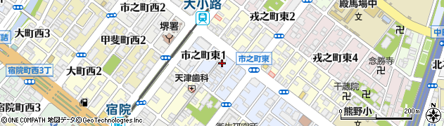 天川屋刃物店山之口店周辺の地図