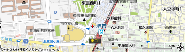 シモンビューティークリニーク　セルジール堺店周辺の地図