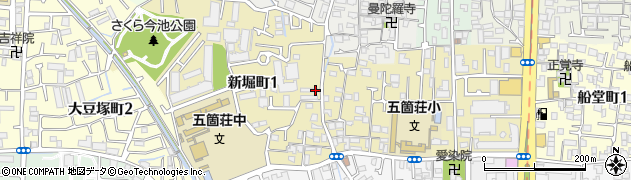 大阪府堺市北区新堀町周辺の地図