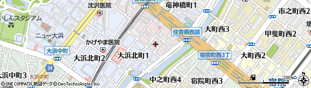 大阪府堺市堺区住吉橋町1丁3周辺の地図