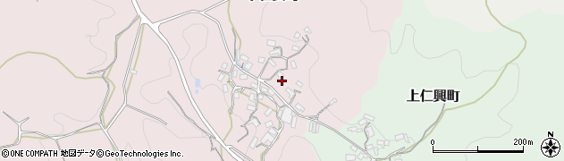 奈良県天理市下仁興町33周辺の地図