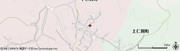 奈良県天理市下仁興町34周辺の地図