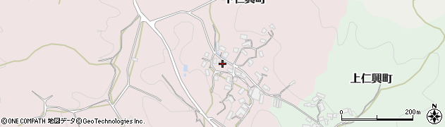 奈良県天理市下仁興町1532周辺の地図