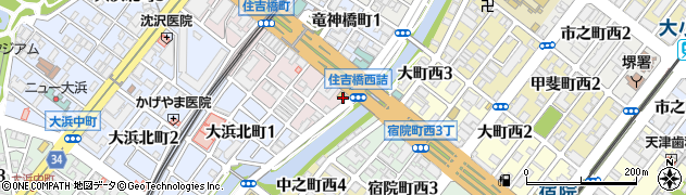 大阪府堺市堺区住吉橋町1丁1周辺の地図