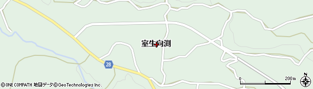奈良県宇陀市室生向渕周辺の地図
