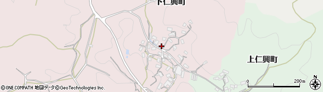 奈良県天理市下仁興町150周辺の地図