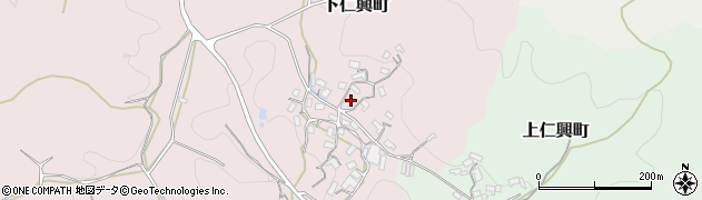 奈良県天理市下仁興町2周辺の地図