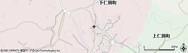 奈良県天理市下仁興町1526周辺の地図