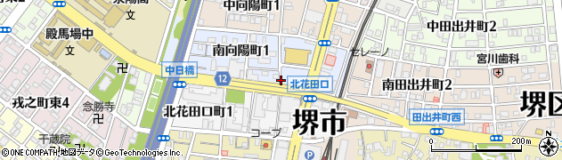 堺市立　堺東駅前西第２自転車等駐車場管理室周辺の地図