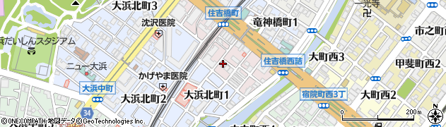大阪府堺市堺区住吉橋町1丁周辺の地図
