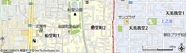 大阪府堺市北区船堂町周辺の地図