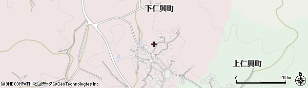 奈良県天理市下仁興町148周辺の地図