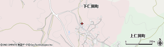 奈良県天理市下仁興町152周辺の地図