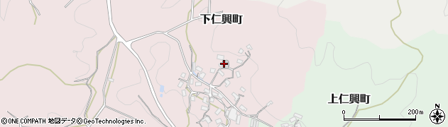 奈良県天理市下仁興町147周辺の地図