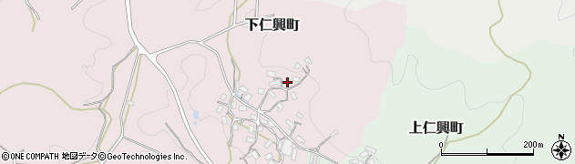 奈良県天理市下仁興町110周辺の地図