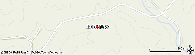 山口県萩市上小川西分周辺の地図