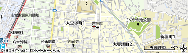 大阪府堺市北区大豆塚町周辺の地図