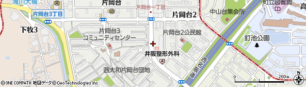 片岡台薬局周辺の地図