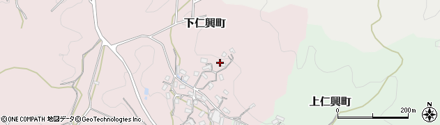 奈良県天理市下仁興町111周辺の地図