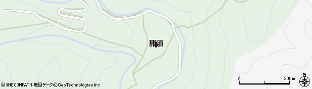 広島県安芸太田町（山県郡）那須周辺の地図