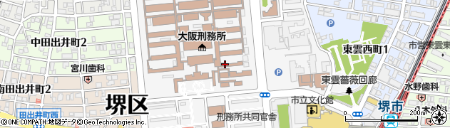大阪府堺市堺区田出井町周辺の地図
