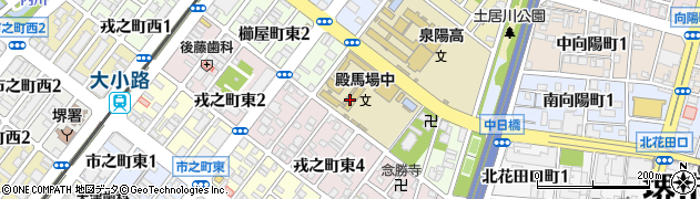 堺市立　殿馬場中学校夜間学級周辺の地図