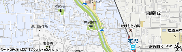 布忍神社周辺の地図