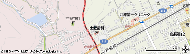 岡山県井原市高屋町2周辺の地図