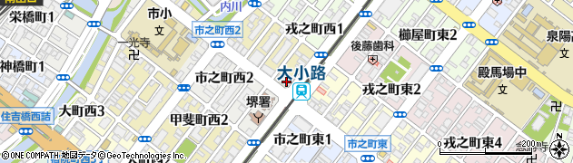 関西みらい銀行堺東支店周辺の地図