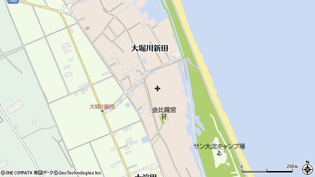〒515-0301 三重県多気郡明和町大堀川新田の地図