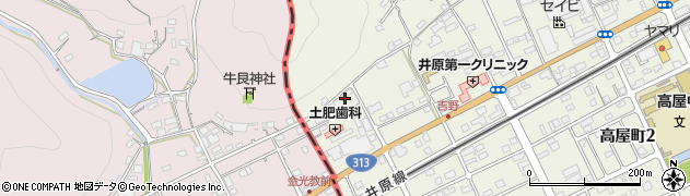 岡山県井原市高屋町1周辺の地図