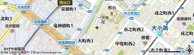 阪南倉庫(株)ヘルスケア事業部ゼロワンネーブルハウス周辺の地図